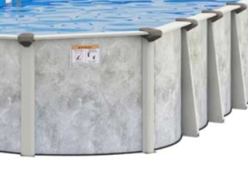 Embassy 10' x 15' Oval Royal Retreat 52" Wall